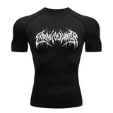 Camisa masculina de compressão com estampa